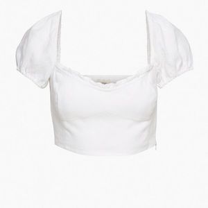 Wilfred Wander Linen Blouse in White